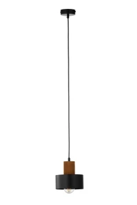 Lampa wisząca Sigma RIF 41858 wood 1 S czarny/jasny brązowy