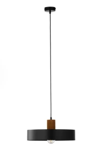 Lampa wisząca Sigma RIF 41860 wood 1 L czarny/jasny brązowy