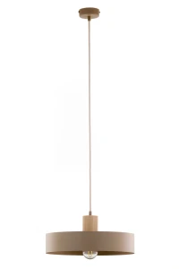 Lampa wisząca Sigma RIF 41870 wood 1 L ciepły beż/drewno naturalne