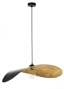 Lampa wisząca Sigma LEAF 41918 czarny/zloty
