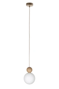 Lampa wisząca Sigma RONA 41674 1 drewno jasny brąz