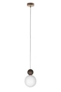 Lampa wisząca Sigma RONA 41675 1 drewno ciemny brąz