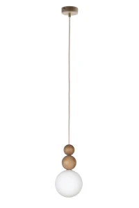 Lampa wisząca Sigma RONA 41679 2 drewno jasny brąz