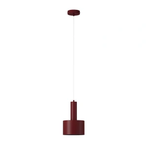 Lampa wisząca Sigma VITRUM 41638 WALEC bordowy