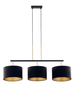 Lampa wisząca Sigma MARII 41836 3 zwis czarny/złoty