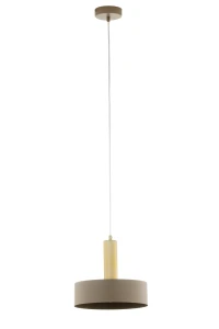 Lampa wisząca Sigma VITRUM 41717 GOLD KOŁO złoty szczotkowany/ciepły beż