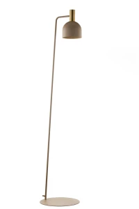 Lampa podłogowa Sigma VITRUM 41722 GOLD DZWONEK złoty szczotkowany /ciepły beż