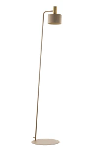 Lampa podłogowa Sigma VITRUM 41723 GOLD WALEC złoty szczotkowany /ciepły beż
