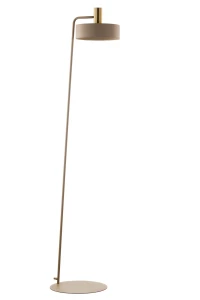 Lampa podłogowa Sigma VITRUM 41724 GOLD KOŁO złoty szczotkowany /ciepły beż