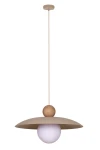 Lampa wisząca Sigma 41948 MOSAIC  WOOD jasny brąz