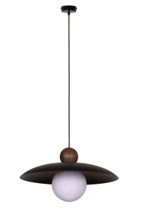 Lampa wisząca Sigma 41949 MOSAIC  WOOD ciemny brąz