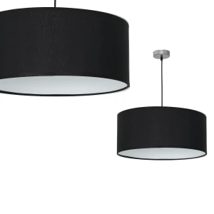 Lampa wisząca CASINO BLACK/CHROME 1xE27 Milagro ML63800