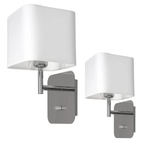 Kinkiet NAPOLI 1xE27 Biały / Chrom 1xE27 60W Milagro ML6359