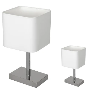 Lampka stołowa NAPOLI Biały / Chrom 1xE27 Milagro ML6363