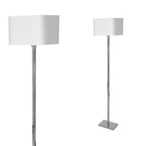 Lampa stojąca NAPOLI 1xE27 Biały / Chrom Milagro ML6364