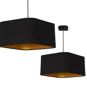 Lampa wisząca NAPOLI BLACK/GOLD 1xE27 Milagro ML6368