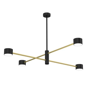 Lampa sufitowa CROSS GOLD 4xGX53 4xGX53 12W Milagro MLP8419