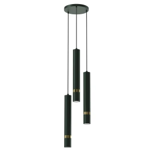 Lampa wisząca JOKER GREEN/GOLD 3xGU10 3xGU10 8W LED Milagro MLP8919