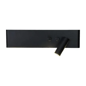 Kinkiet RESORT Czarny prawy 10W + 3W LED 4000K Milagro ML1568