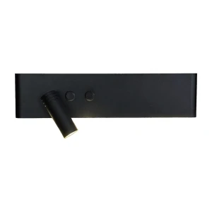 Kinkiet RESORT Czarny Lewy 10W + 3W LED 4000K Milagro ML1570