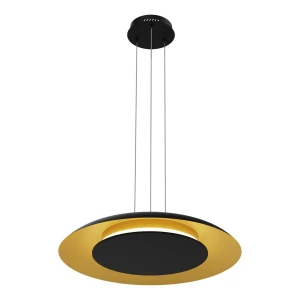 Lampa wisząca PIATTINO Czarny Złoty 30W LED 3000K-4000k-6000K Milagro ML1815