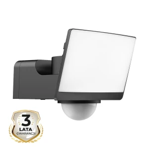 Naświetlacz LED Davos 30W 2000lm 4000K Czarny Premium PIR 30W LED Milagro ML2111