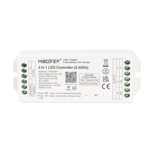 MI-LIGHT MiBoxer Kontroler 2w1 MONO/CCT 12-48VDC 20A FUT035P+ Milagro PS-FUT035P+