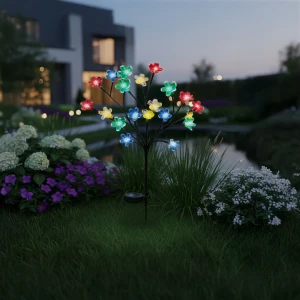 Lampka Solarna Tree 84cm RGB+3000K IP44 0.06W LED Milagro EKO2497