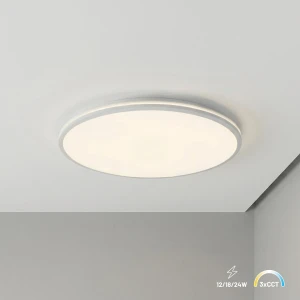 Plafon HUGO 12-18-24W 3CCT IP54 Biały 12-18-24W LED Milagro ML2563