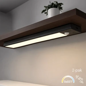 Lampka Podszafkowa VIRO 3CCT 30cm Czarny Dwupak 1.2W LED Milagro EKB2579
