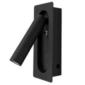 Kinkiet PODTYNKOWY INN 3W LED 3000K Czarny Milagro ML2584