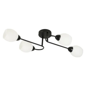 Lampa sufitowa KING 4xE27 Czarny 4xE27 MAX 15W LED Milagro ML2755
