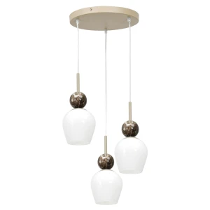Lampa wisząca CARRARA (koło) 3xE14 3xE14 MAX 10W LED Milagro MLP2810