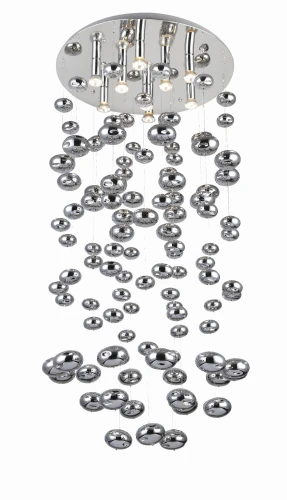 Lampa wisząca LUVIA XL chrom 9xGU10 wys.125cm