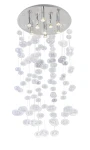 Lampa wisząca Azzardo LUVIA XL transparentna 9xGU10 wys.125cm