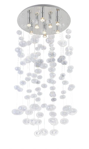 Lampa wisząca LUVIA XL transparentna 9xGU10 wys.125cm