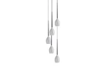 Lampa wisząca Azzardo IZZA biała 5xE14 wys.265cm