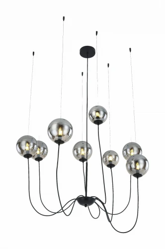 Lampa wisząca CONFLUX czarna 8xG9 wys.130cm