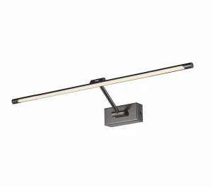 Kinkiet Azzardo Davinci 90 Black Chrome