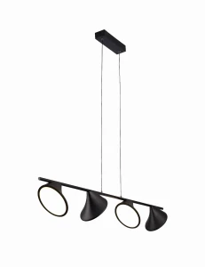 Lampa wisząca Azzardo CLAMOR czarna 1xLED wys.170cm