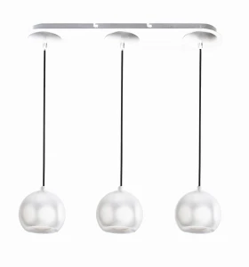 Lampa wisząca Azzardo GULIA 3 biała 3xGU10 wys.100cm