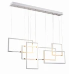Lampa wisząca Azzardo QUADRATUS biała 1xLED wys.160cm