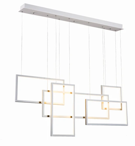 Lampa wisząca QUADRATUS biała 1xLED wys.160cm