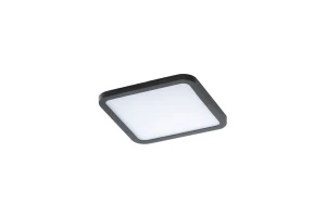 Plafon Azzardo SLIM 15 SQUARE 3000K IP44 czarny LED szer.14.5cm