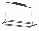 Lampa wisząca Azzardo VIENA czarna 1xLED wys.180cm