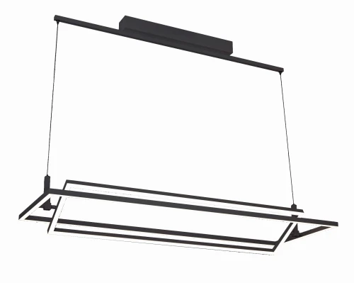 Lampa wisząca VIENA czarna 1xLED wys.180cm