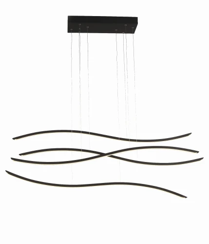 Lampa wisząca WAVES czarna LED 1 LED czarna wys.160cm