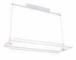 Lampa wisząca Azzardo VIENA biała 1xLED wys.180cm