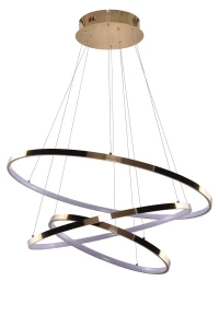 Lampa wisząca Azzardo WHEEL DIMM złota 3xLED wys.160cm