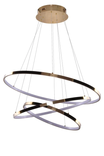 Lampa wisząca WHEEL DIMM złota 3xLED wys.160cm